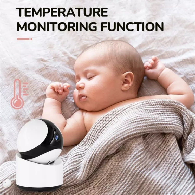 DY55A Built-in Lullabies Video Babyphone 5 inch Screen Digital Wireless Baby Monitor Camera(UK Plug)