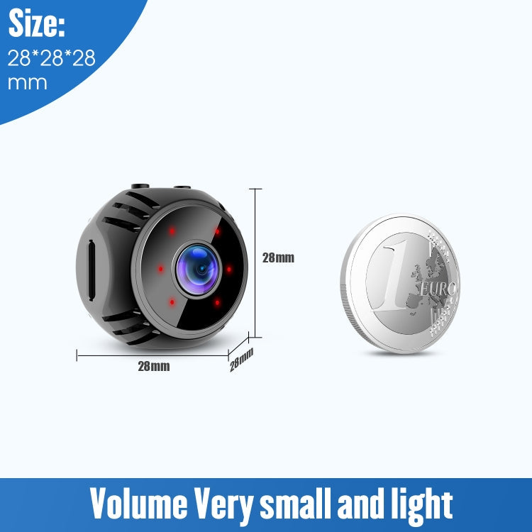 W8 Mini Camera HD 1080P Night Vision Battery Video Surveillance Wifi Smart Home Camera(White)