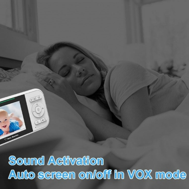 Temperature Detection 2 Way Voice Baby Security Video Camera 2.8-inch LCD Baby Monitor(US Plug)