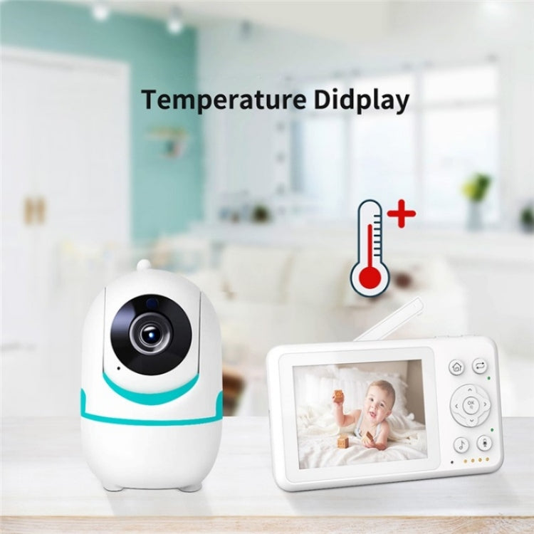 D031 2 Way Voice Built-in Lullabies Home Baby Security Camera 3.2-inch LCD Baby Monitor(AU Plug)