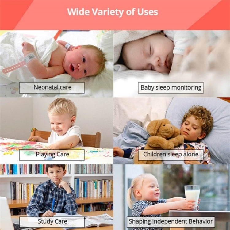 R306 Room Temperature Monitor Intercom Camera 2.0-inch Night Vision Wireless Baby Monitor(EU Plug)