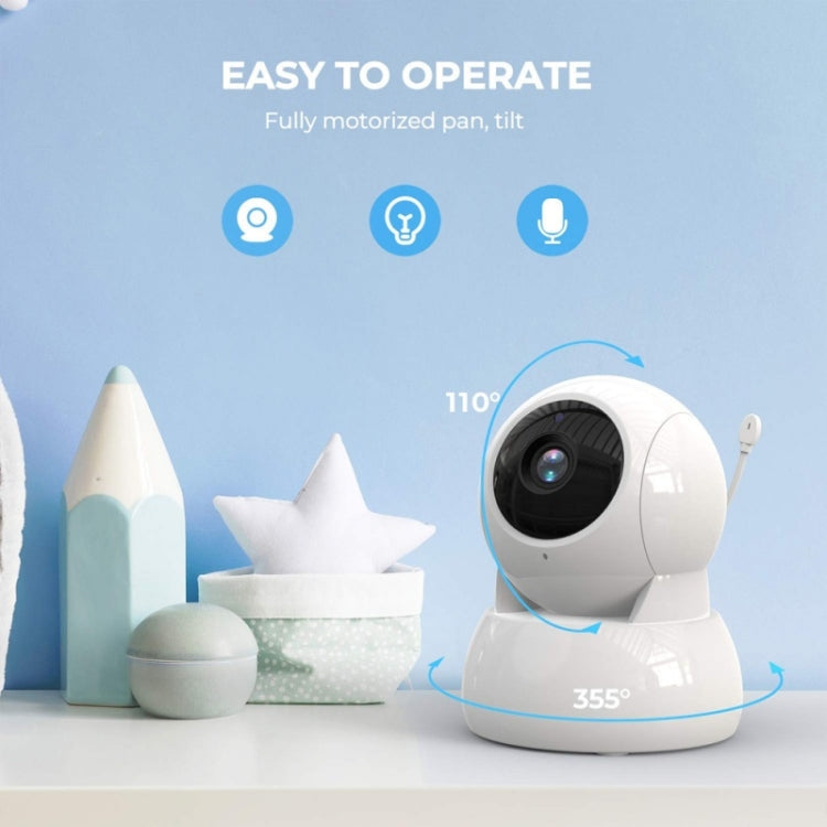 Infrared Night Vision Two-way Intercom Baby Monitor 5-inch Wireless Digital Monitor(AU Plug)