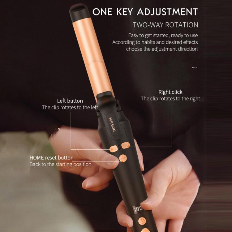 K-SKIN KD882B Automatic Rotating Hair Curler, Rapid Heating, 5-level Temperature Control, 32mm Curling Iron