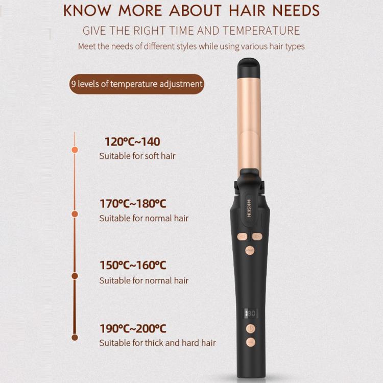 K-SKIN KD882B Automatic Rotating Hair Curler, Rapid Heating, 5-level Temperature Control, 32mm Curling Iron