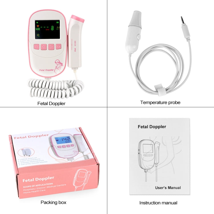 FD20P Fetal Doppler Ultrasound Baby Heartbeat Detector Monitor, FD20P