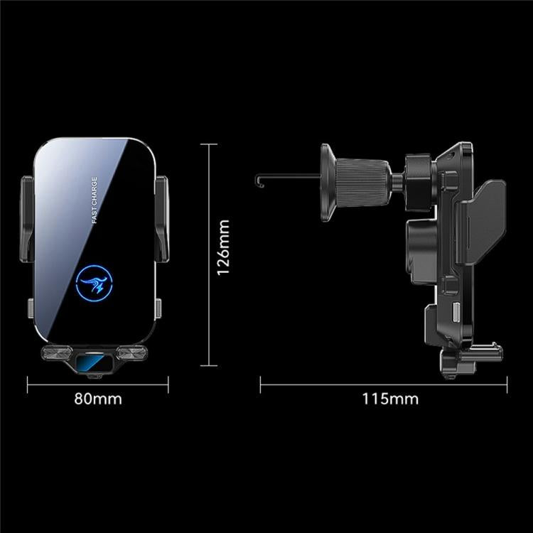 X14s 15W Wireless Car Charger 360 Degree Rotating Auto-Clamping Vent Mount Phone Holder, X14s (Silver), X14s (Tarnish)