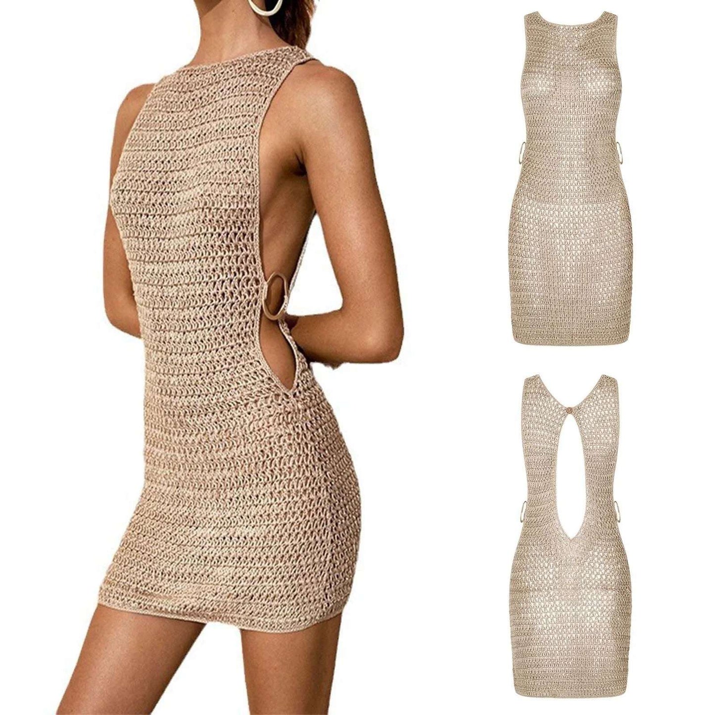 Women Bikini Cover Up Beach Smock Dress Beachwear Sarong Hollow Shoulder Skirt Sexy Bikini For Girls Swim купальник женский 2025