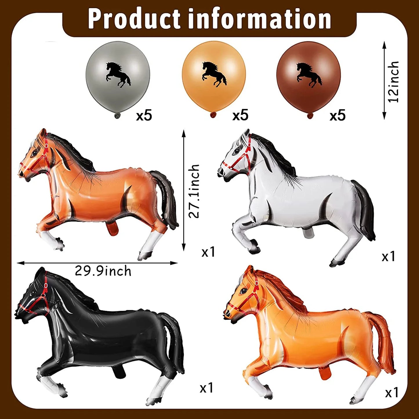 Horse Pony Disposable Party Supplies Plates Cups Napkins Cake