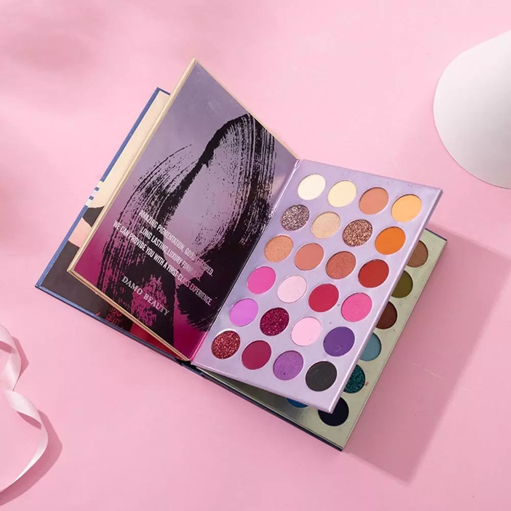 NEW Color Beauty Eyeshadow Palette Glazed Three-layer Cosmetic Up Shadow Highlight Make Pearlescent Eye Style Book Matte