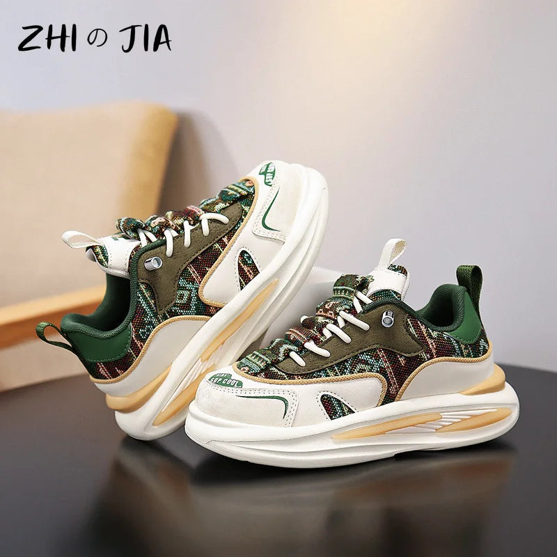 New Children's Sports Shoes Spring and Autumn Fashion Trend Casual Shoes Boys and Girls Mesh Breathable Outdoor Running Shoes