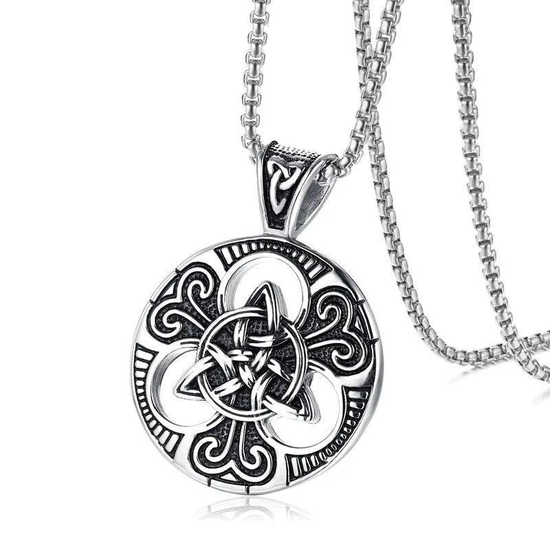 New Metal Black Cross Pendant Necklace Men and Women Fashion Gothic Punk Trend Hip Hop Accessories Jewelry Gift Wholesale