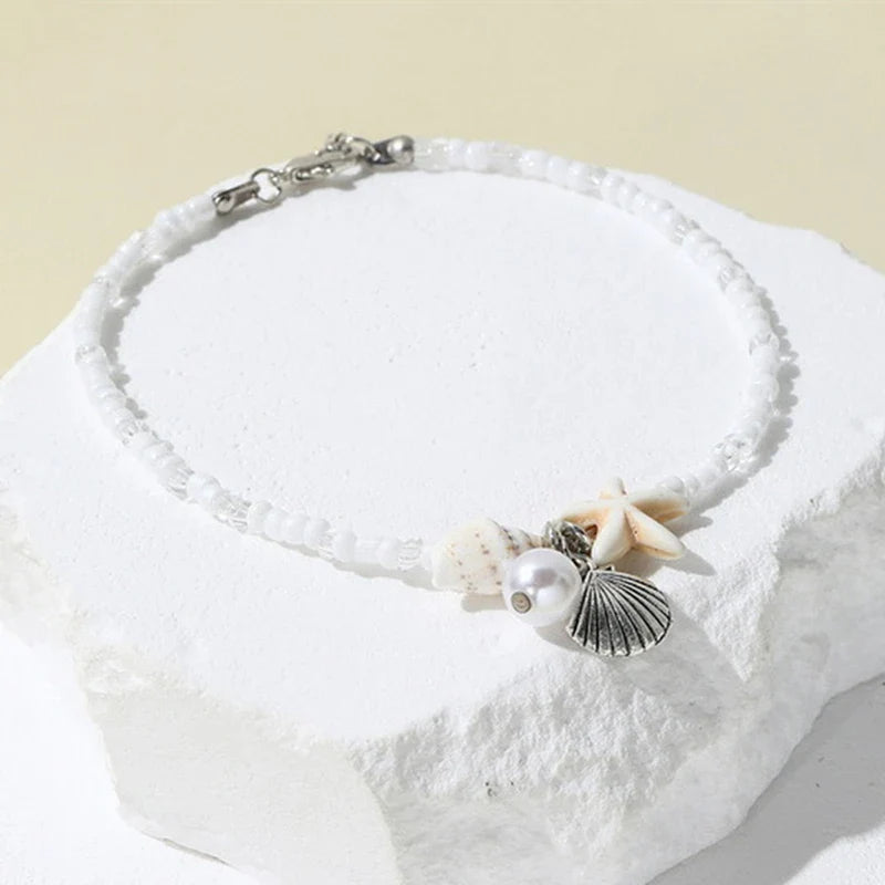 EtherealBe Bohemian Beach Bracelet with Shell Charms
