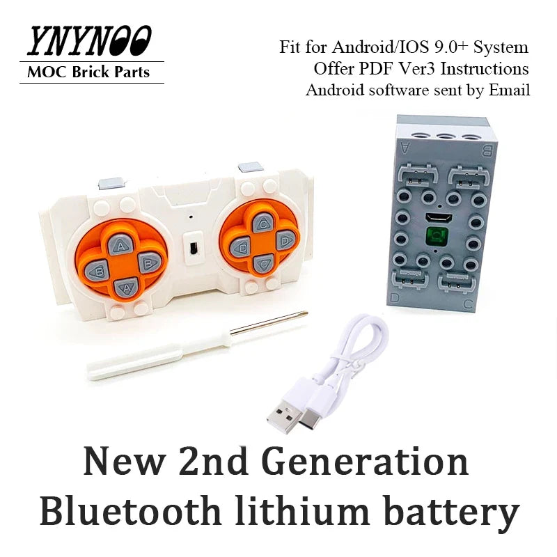 NEW Bluetooth Lithium Sbrick Buwizz Battery Box Motors Train Remote Control PF Brick Blocks Toy Suitable for IOS 9.0 and Android