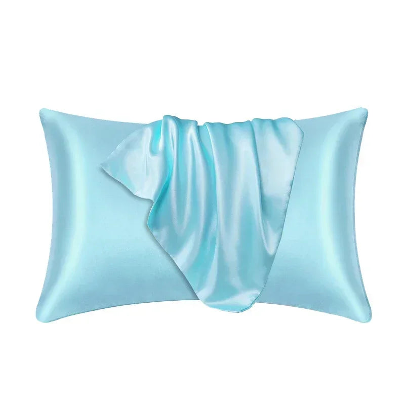 100% Silk Pillowcase  Silky Satin Comfortable Pillow Covers.