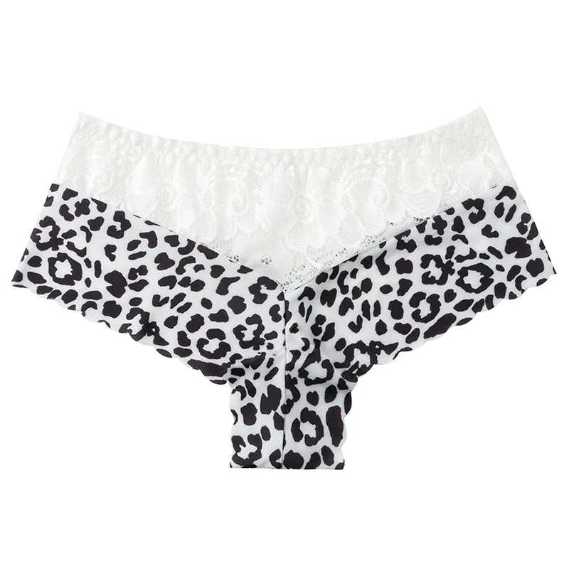 BZEL 5PCS/Set Women's Panties Sexy Lace Underwear Fashion Printing Woman Boxers Comfortable Lingerie Breathable Female Boyshorts