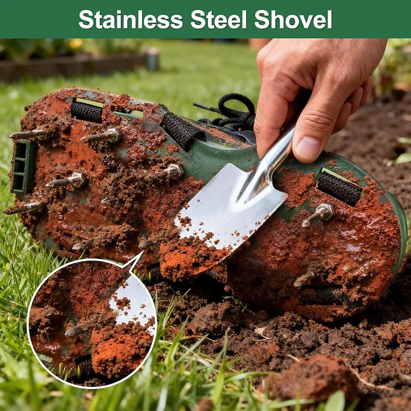1 Pair Lawn Aerator Shoes for Grass Heavy Duty Spike Shoes with Adjustable Straps for Yard/Garden/Patio Universal Fit Men/Women