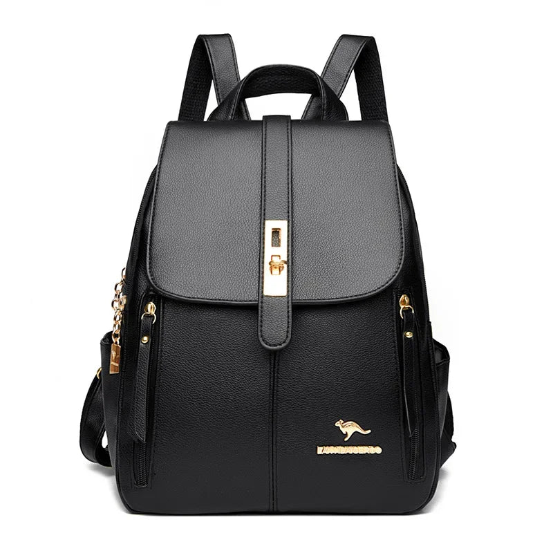Fashionable Large Capacity Women Backpack, Simple Style Dual-Shoulder Bag.