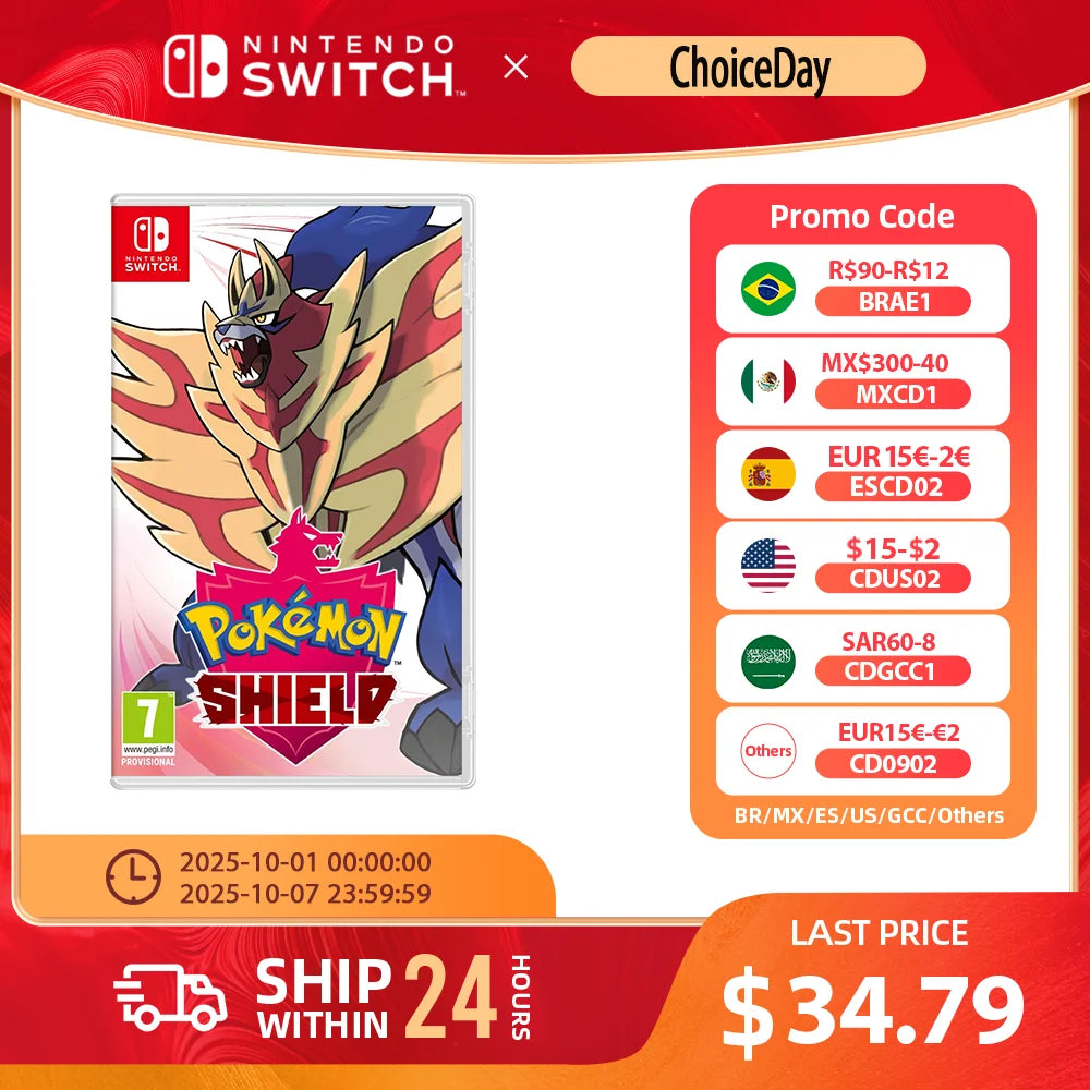 Nintendo Switch -Pokemon Shield-TV Tabletop Handheld Play Modes Genre Platformer Action for Switch OLED Lite Console
