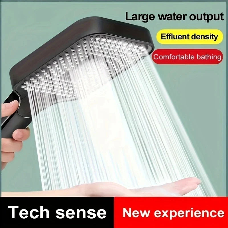 Large Area Shower Head 3 Modes Adjustable High Pressure