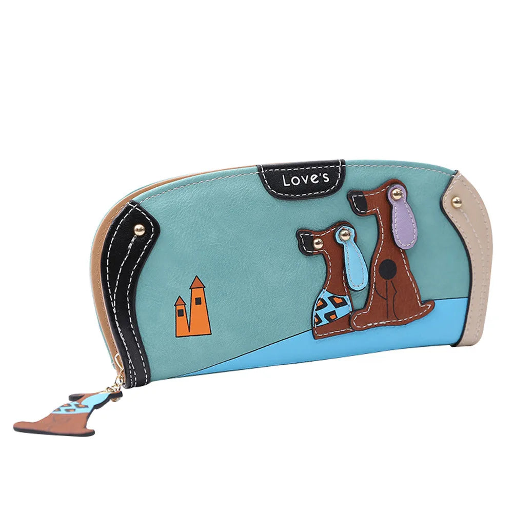 Cartoon Dog Kawaii Coin Purses Women Purse Bag Handbag Designer Wallets Famous Brand Women Wallet Zipper Hasp кошелек женский