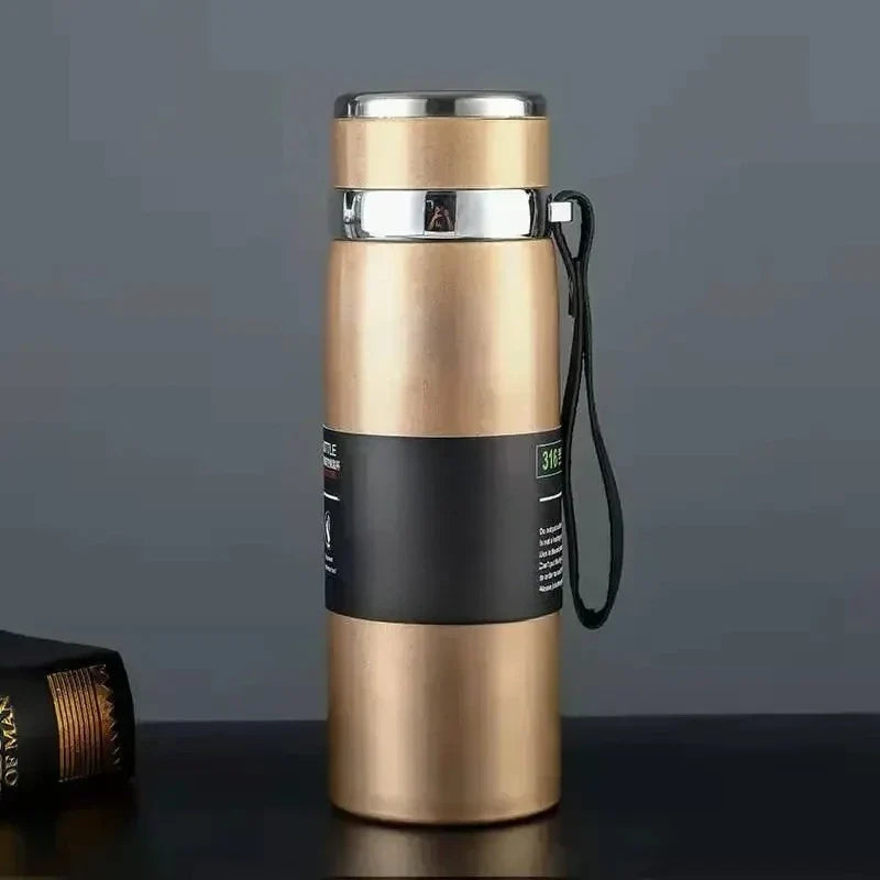 800ml Thermal Water Bottle Thermos Vacuum Flask, Double Stainless Steel Coffee, Tea Insulated Cup Leakage-proof.