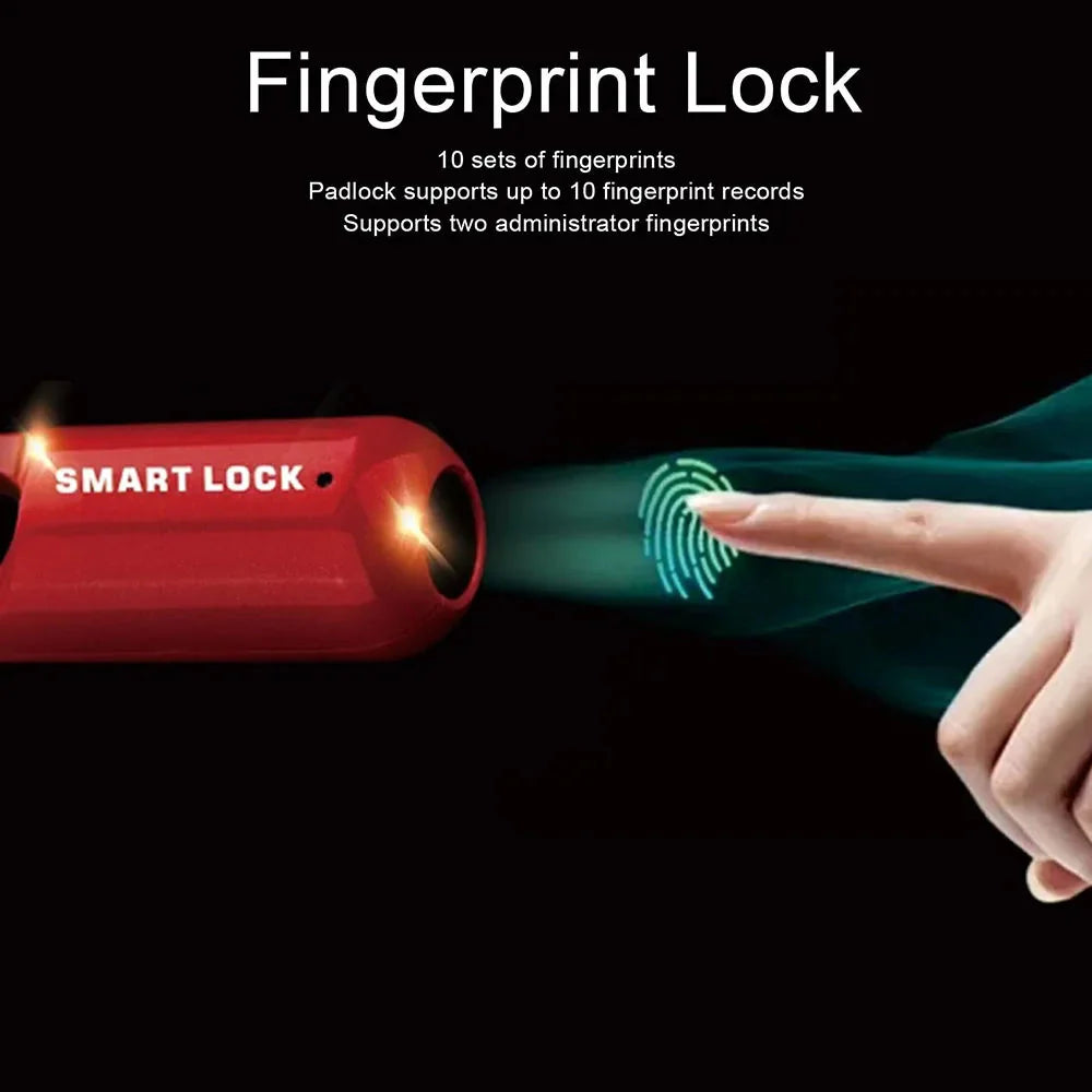Locker Fingerprint Padlock Smart Keyless Lock