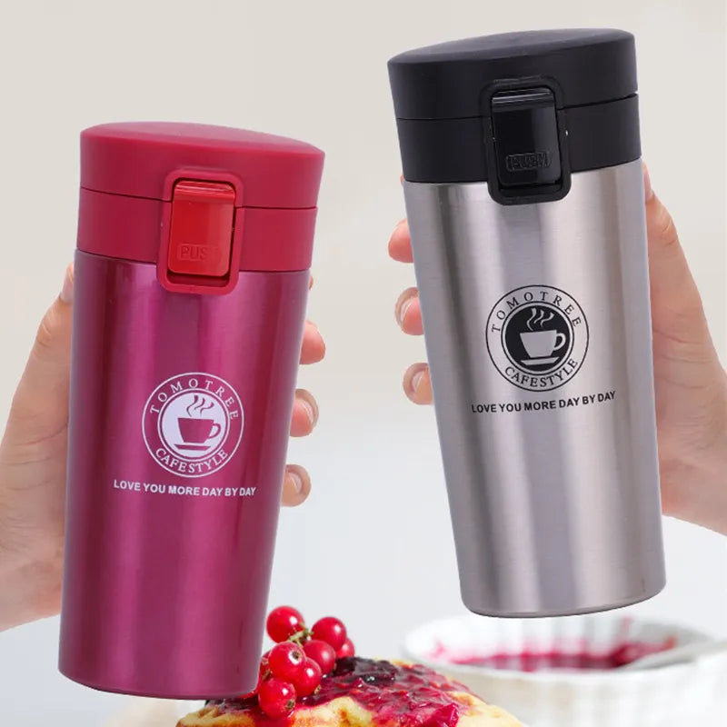500ml water bottle Thermos Coffee Mug Double Wall Stainless Steel Tumbler Vacuum Flask Bottle Thermo  Travel Free Shipping