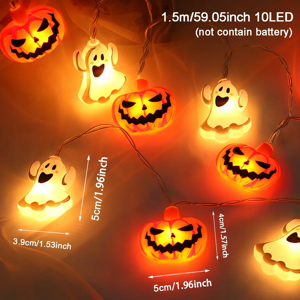 Happy Halloween Banner Bloody Bat Pumpkin Ghost Print Party Backdrop Hanging Banner Halloween Party Decoration For Home