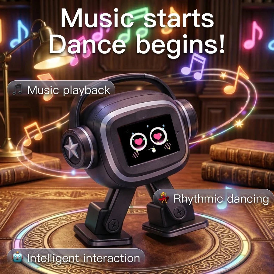 AI Chatbot Companion Robot | Voice Control, Emotional Interaction, Singing & Dancing, Emoji Display, Personalized Smart Toy Gift