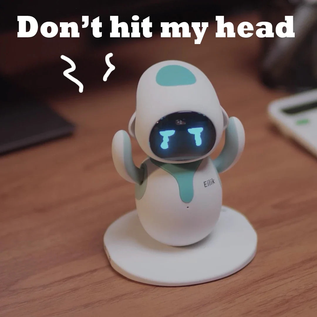 Eilik - Cute Robot Pets Toys with Abundant Emotions, Animations & Mini-Games, Your Perfect Desk Touch Interactive Companion.