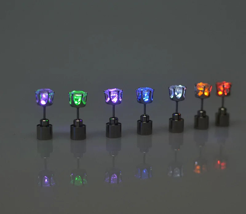 Colorful LED Hair Scrunchies Light Up Hair Bands Elastic LED Light Women Girls Hair Ties for Halloween Christmas Glow Part