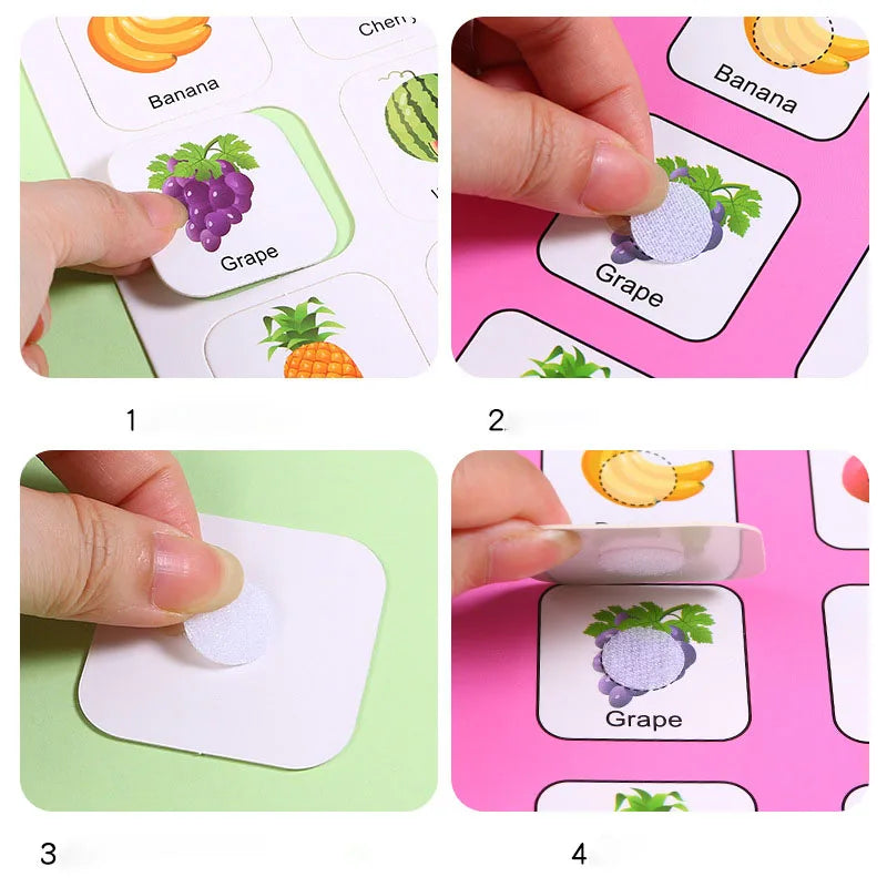 Preschool Busy Book for Toddlers Kids Early Education Montessori Toys 12 Themes Matching Quiet Books Kindergarten Learning Aids