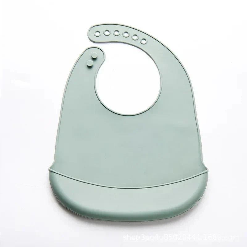 1-3pcs Baby Bib Adjustable Waterproof Bibs Babies Soft Edible Silicone