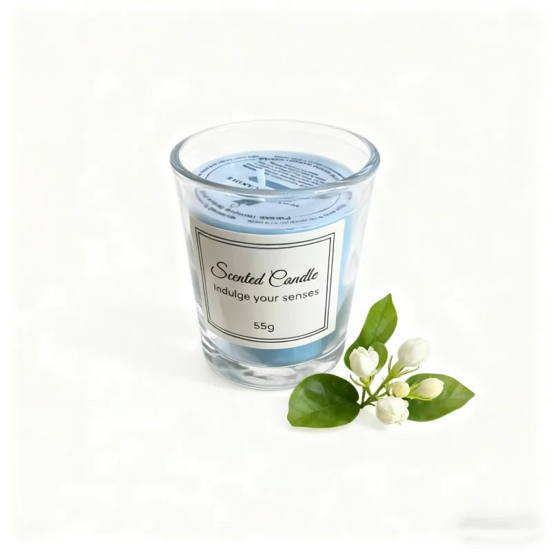 Glass Cup Aromatherapy Candle, Premium Gift Box Glass Handmade, Soy Wax Smokeless.