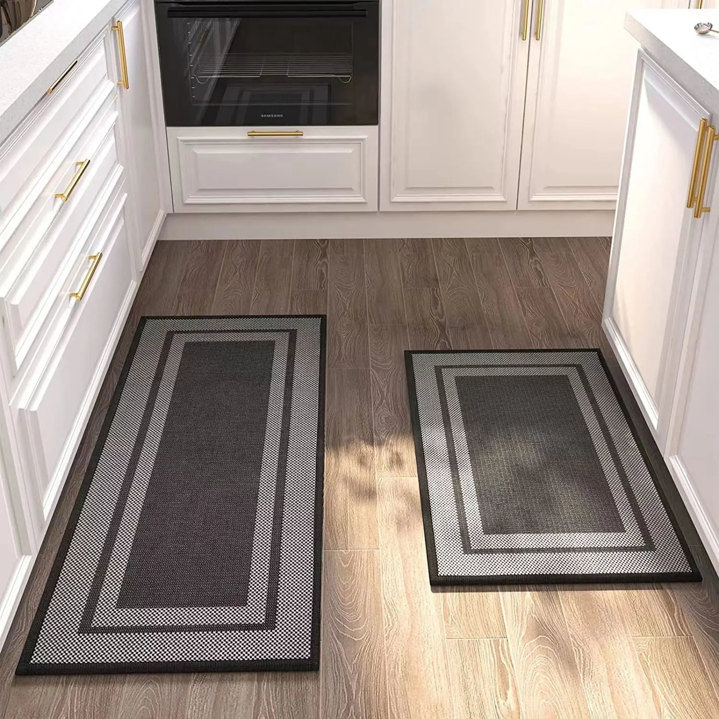 Kitchen Mat Non-slip Kitchen Rug Kitchen Carpet Absorbent Mat Hallway Bedroom Living Room Long Floor Carpet Entrance Doormat