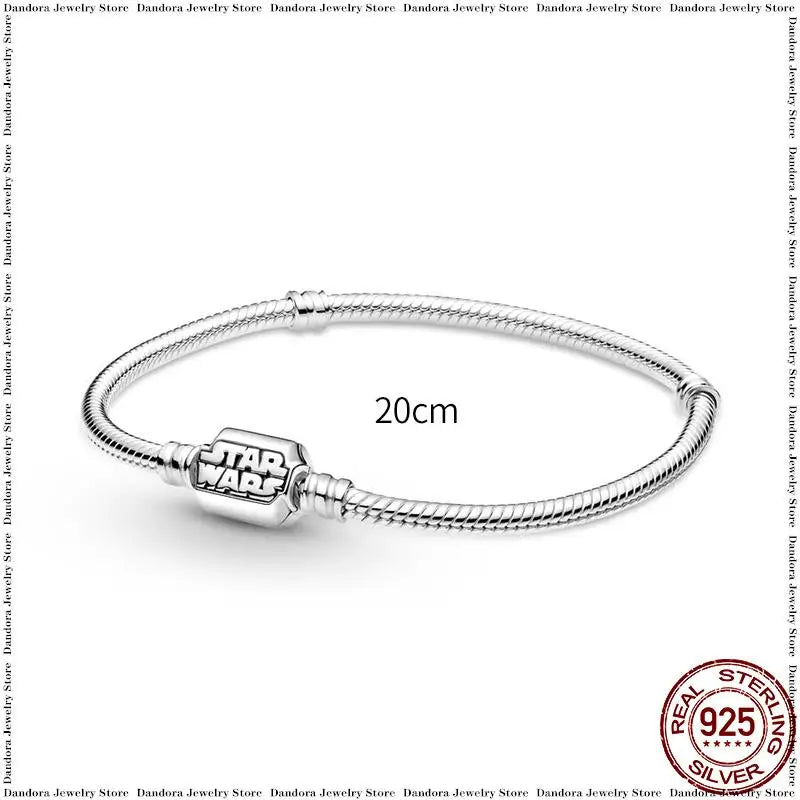 New in 925 Sterling Silver Snake Chain Charm Bracelet Fits Original Brand Pendant Charm Bead For Women Heart Bracelets Jewelry