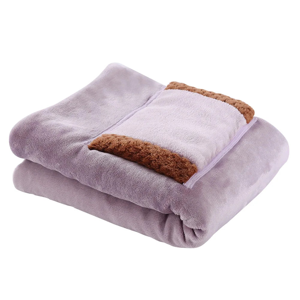 USB Electric Blanket Hand Knee Feet Lap Legs Warmer Soft Heating Blanket Shawl Heater Carpet Winter Heated Blanket 80x60cm