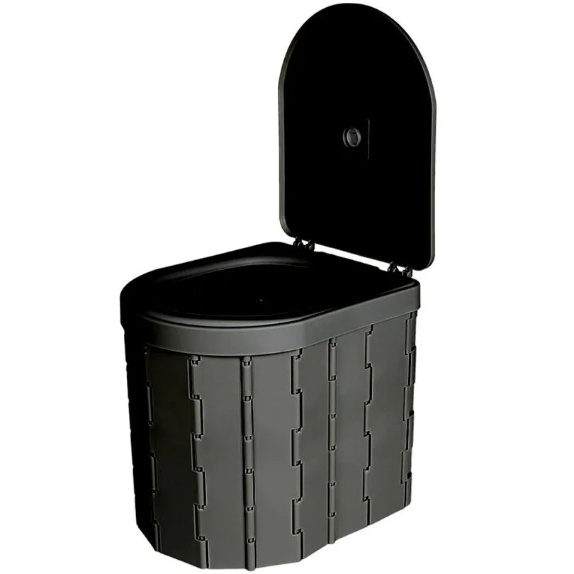 Portable Toilet for Camping Convenient Car-mounted Folding Toilet for Travel Adult Kids and Elderly Potty Odor-proof Non-slip