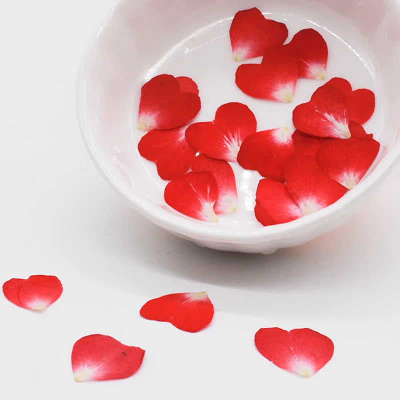 120Pcs Rose Petals Mixed Pack, Dried Flowers, Pressed Flowers, Handmade Resin Decorations, Nail Art, Face Stickers, Phone Case Materials