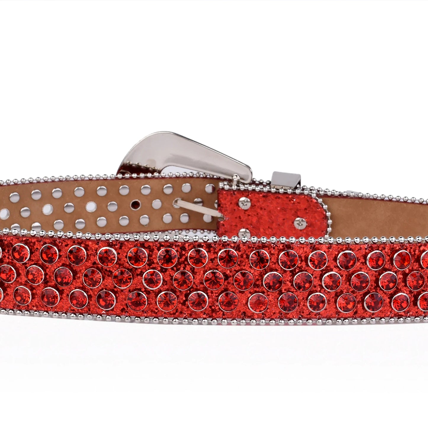 Punk block Rhinestone Belt Chic Western Jeans Sparkle Crystal Denim Girl Mosaic Jeans Belt