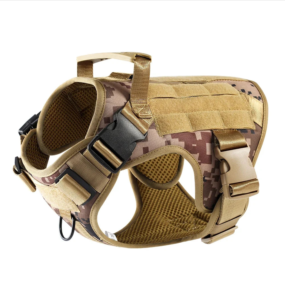 Dog Tactical Harness Vest Pet Dog Harness for Medium Large Dogs  Reflective Dog Harness No Pull with Durable Soft Handle