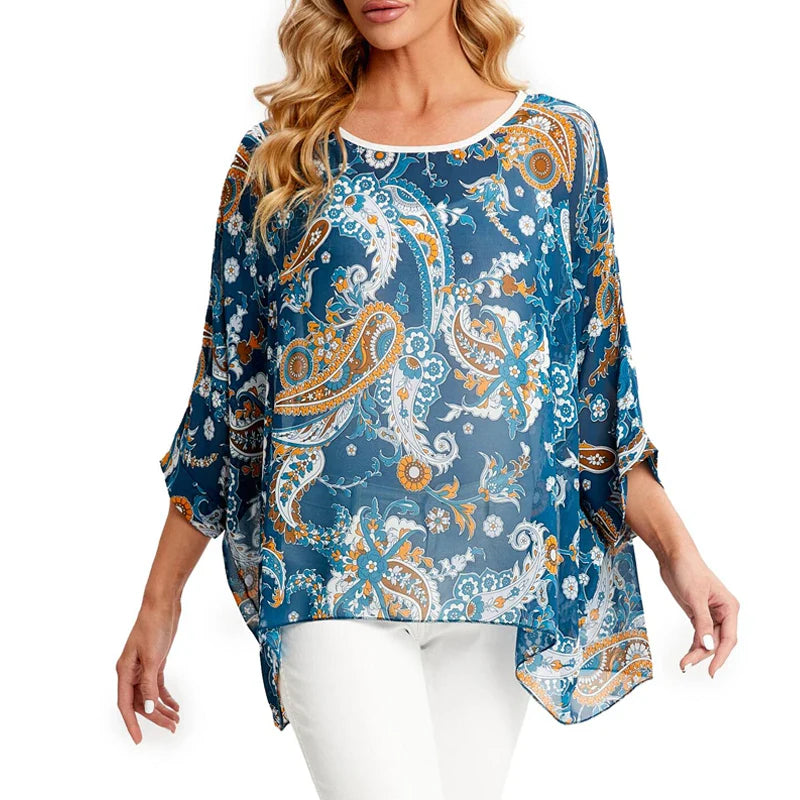 BHflutter 4XL 5XL 6XL Plus Size Women Blouse 2022 Sexy Off Shoulder Leopard Print Summer Tops Tees Casual Chiffon Blouses Shirts