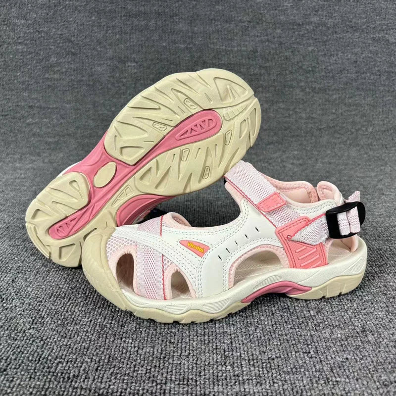 Summer Women's sandals sports flat bottomed beach shoes outdoor anti-skid soft bottomed river tracing shoes Baotou sandals
