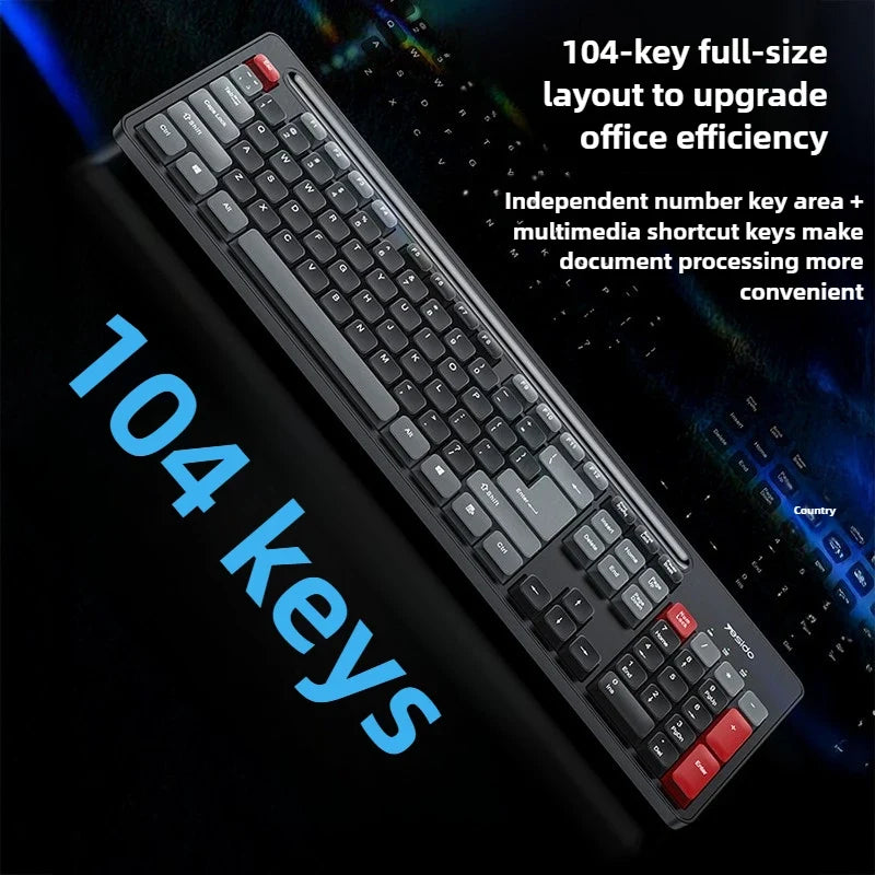 Wireless keyboard and mouse set, mechanical touch keyboard and mouse universal set, desktop computer laptop e-sports specific