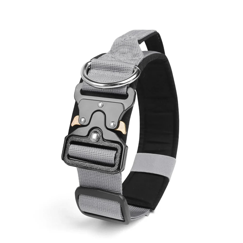 Tactical Dog Collar for Medium to Large Dogs 8 Colors Pet Collar Durable Comfortable Harness for Training And Control