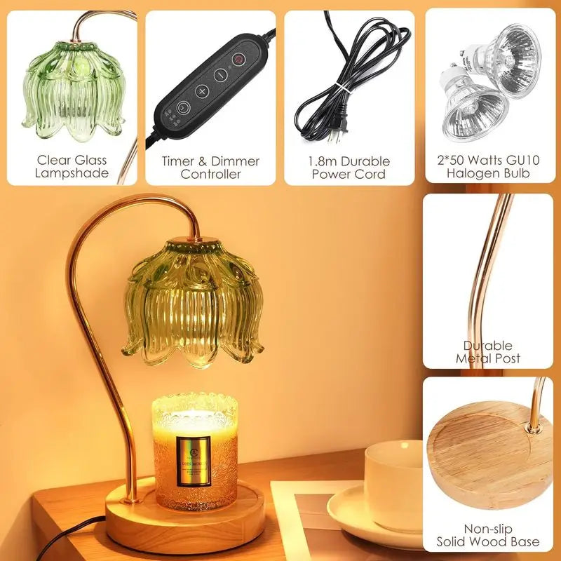 Candle Warmer Lamp,  with Timer, Dimmable, Birthday Gifts for Women ,No candles included,