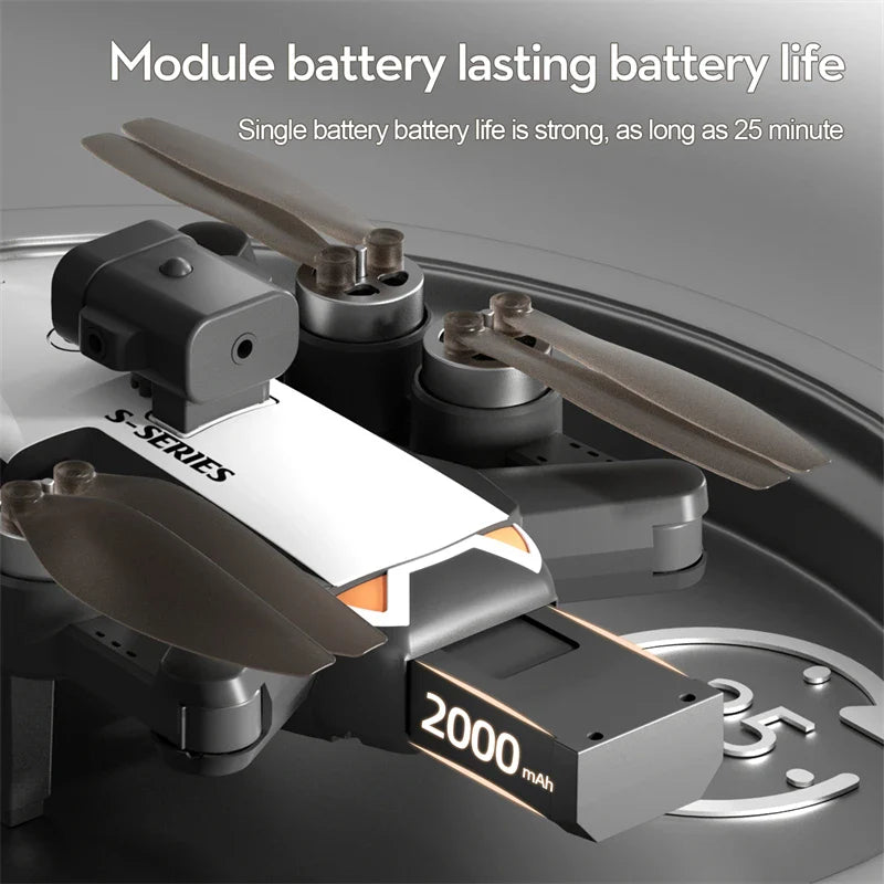 Obstacle Avoidance Brushless Aerial Photography Drone 6K HD Camera Foldable RC UAV 4K WIFI Kid Gift Quadcopter Toys Helicopter