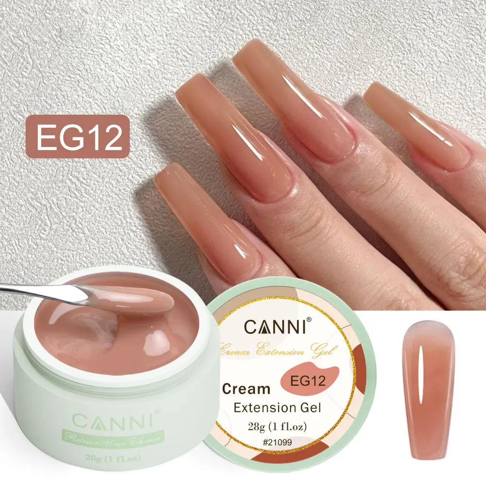 CANNI NEW 28g Cream Extension Gel White Clear French Nail Art DIY For Quick Prolong Nails Finger Form Manicure Tips Tools
