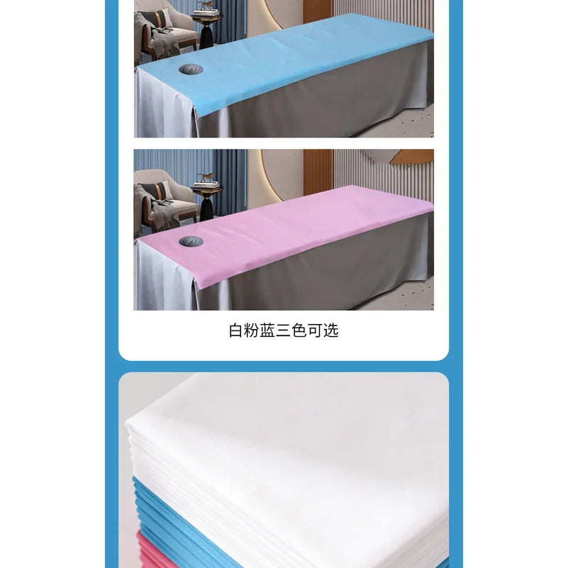100Pcs Disposable Thick Non-woven Bed Cover Waterproof Breathable Massage Beauty Salon Travel Mattress Sheet 80*180cm