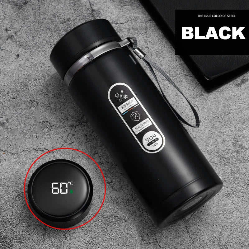500ML-1Liter Stainless Steel ,Thermos Bottle with LED Temperature Display, Tea, Water Bottle, Portable Cups.